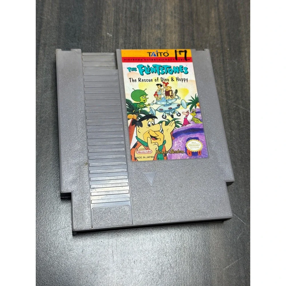 The Flintstones The Rescue of Dino & Hoppy‎ Nintendo NES Taito Video Game